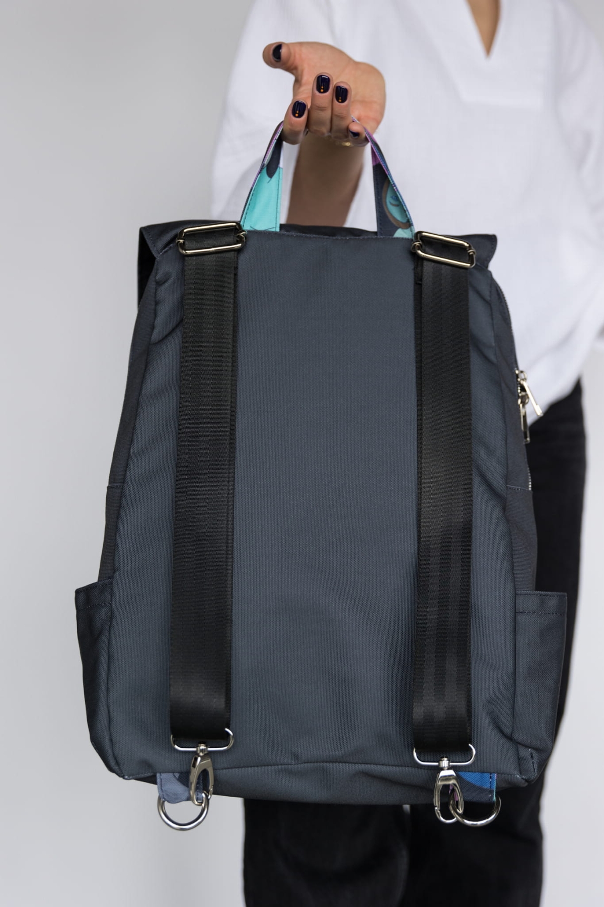 Plecak Miejski Twarze - Wodoodporny z Autorskimi Printami