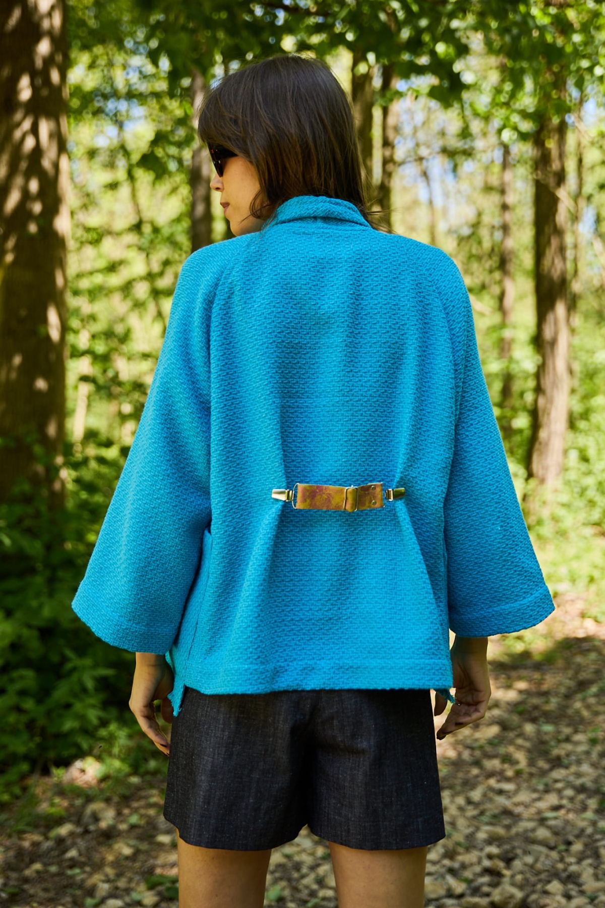 Bawełniane Kimono "Mykonos" Blue