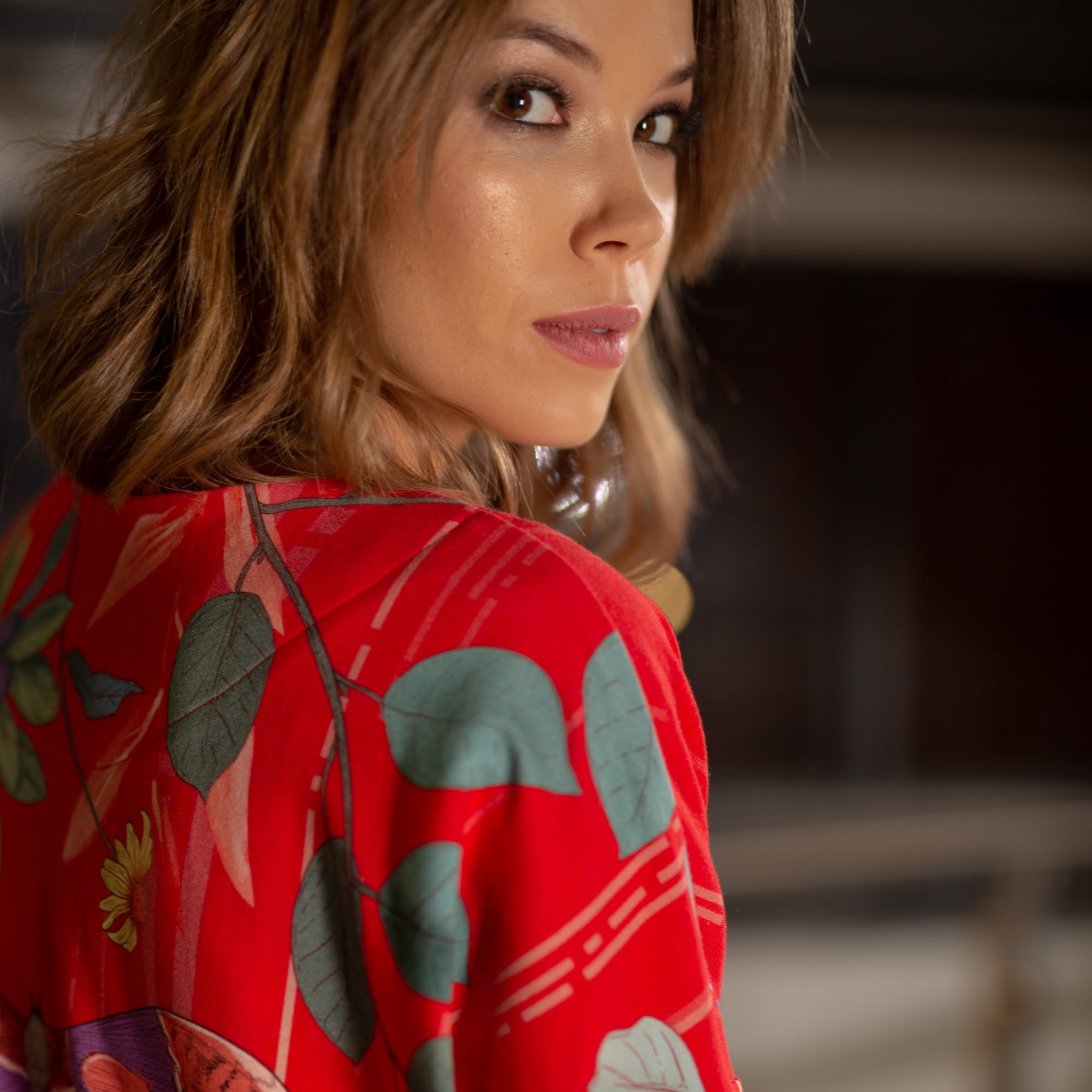 Sukienka Fio Tuba - Butterfly Red