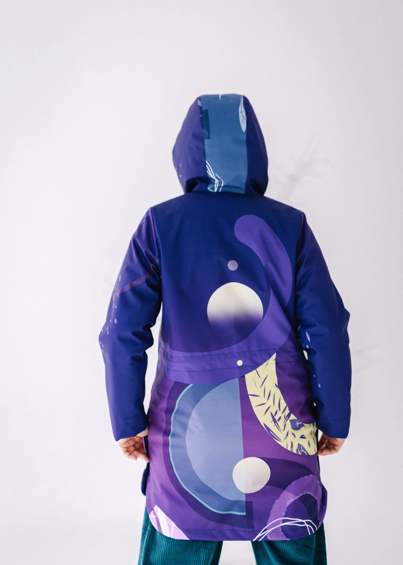 Parka COSMOS Silent Flora autorski wzór