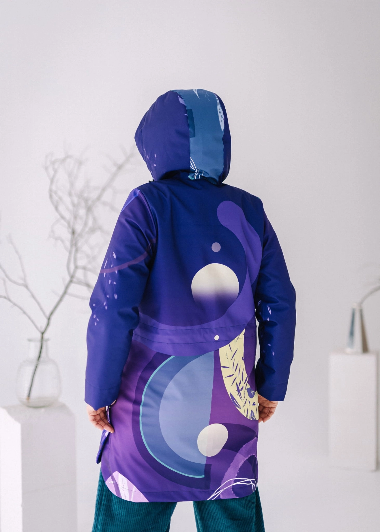 Parka COSMOS Silent Flora autorski wzór