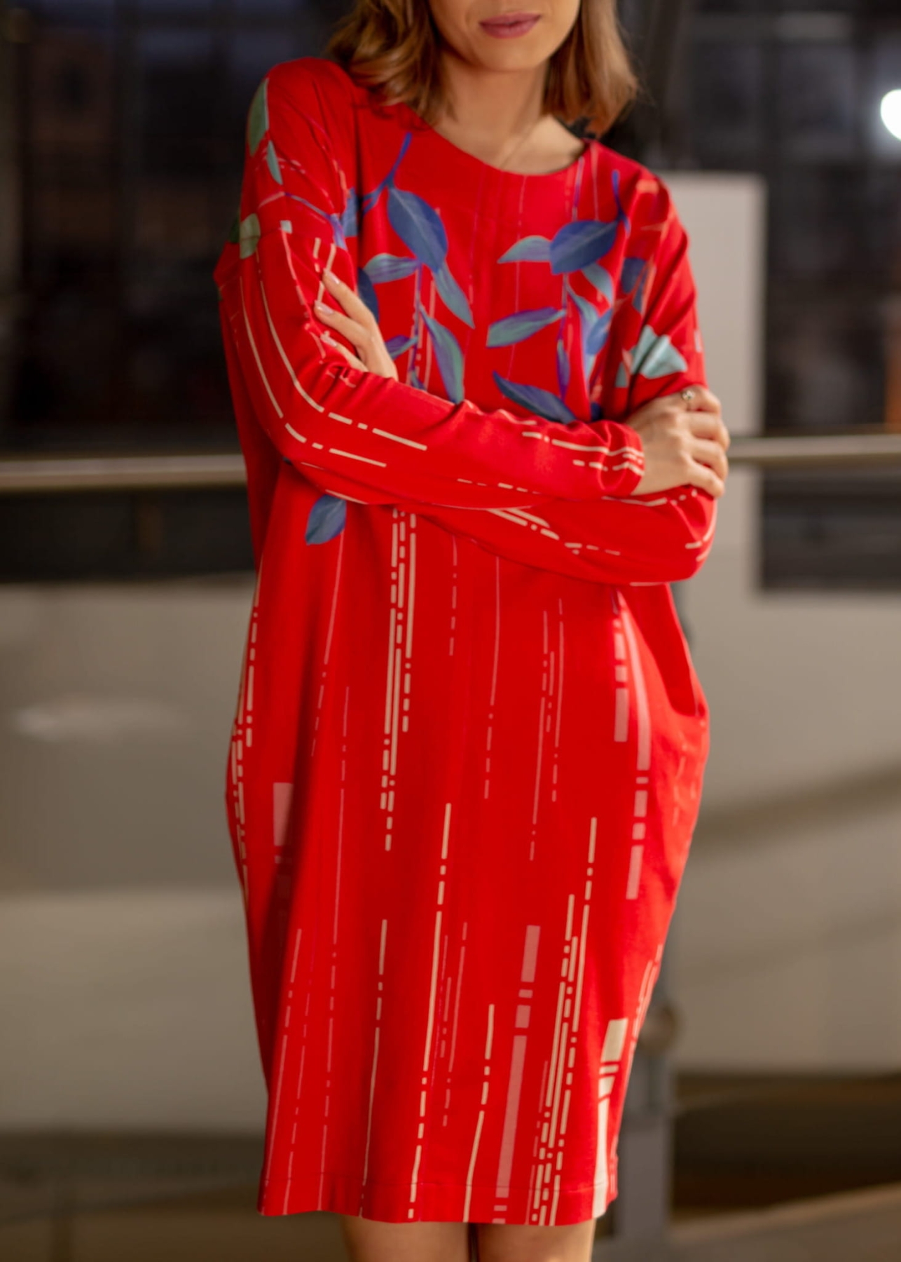 Sukienka Fio Tuba - Butterfly Red