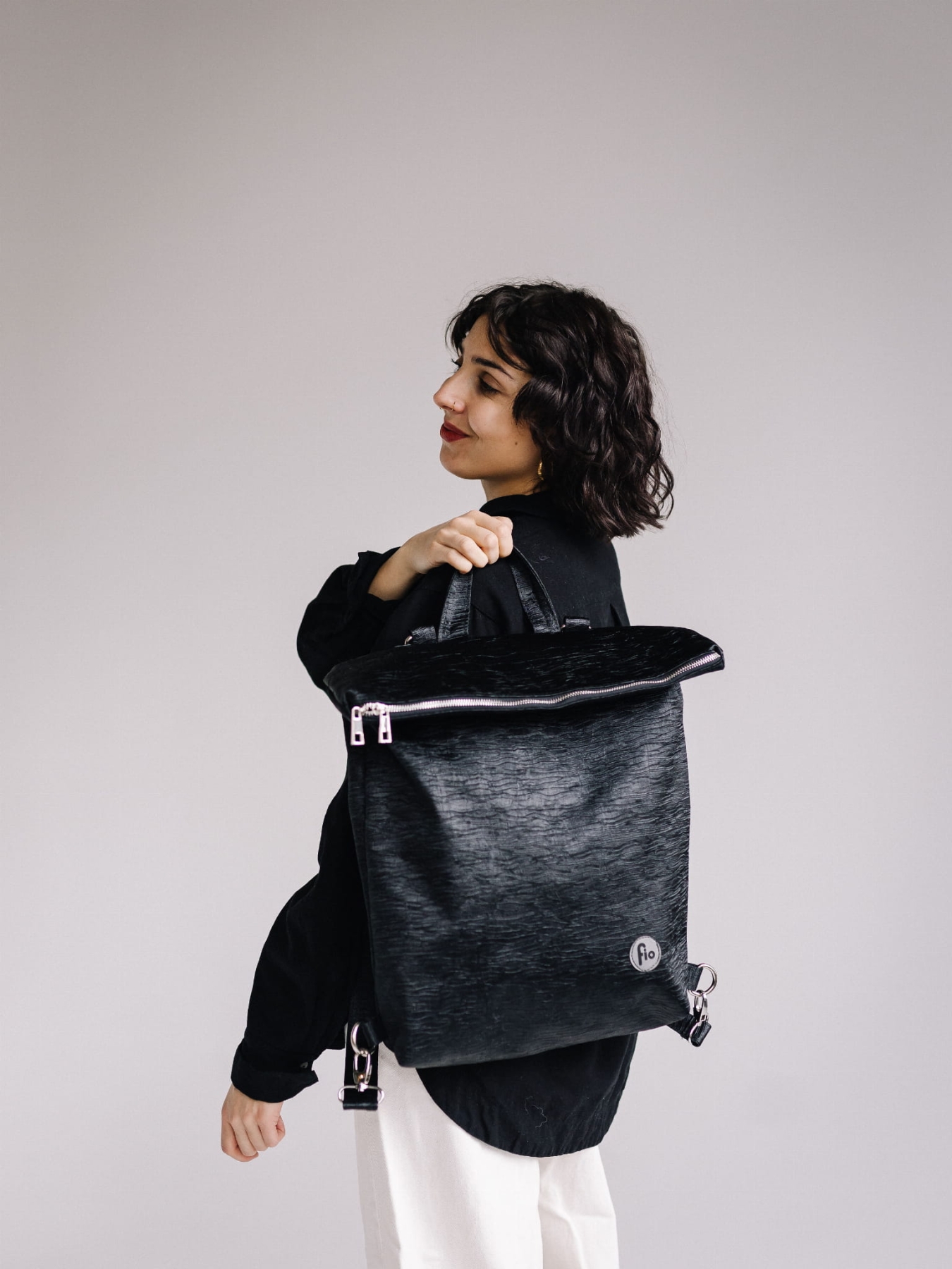 Plecak Miejski Premium Atłas z Autorskim Wzorem i Kominem