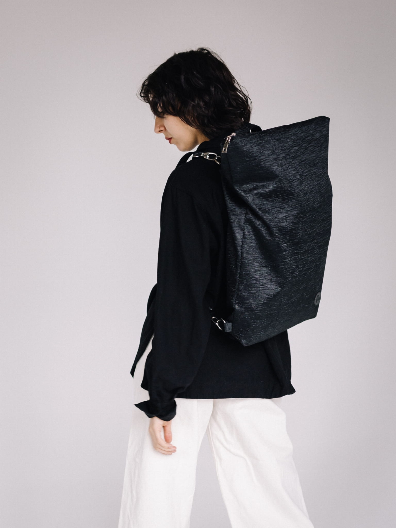 Plecak Miejski Premium Atłas z Autorskim Wzorem i Kominem