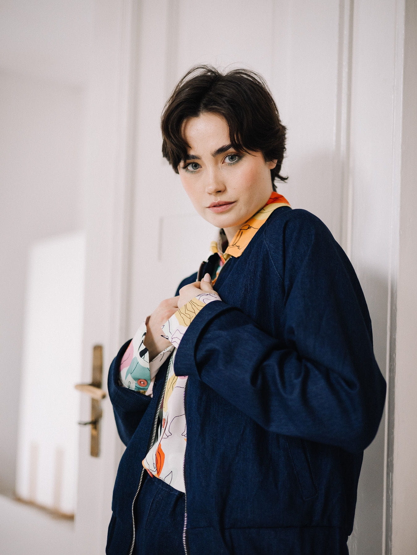 Bomberka Frida Blue Jeans