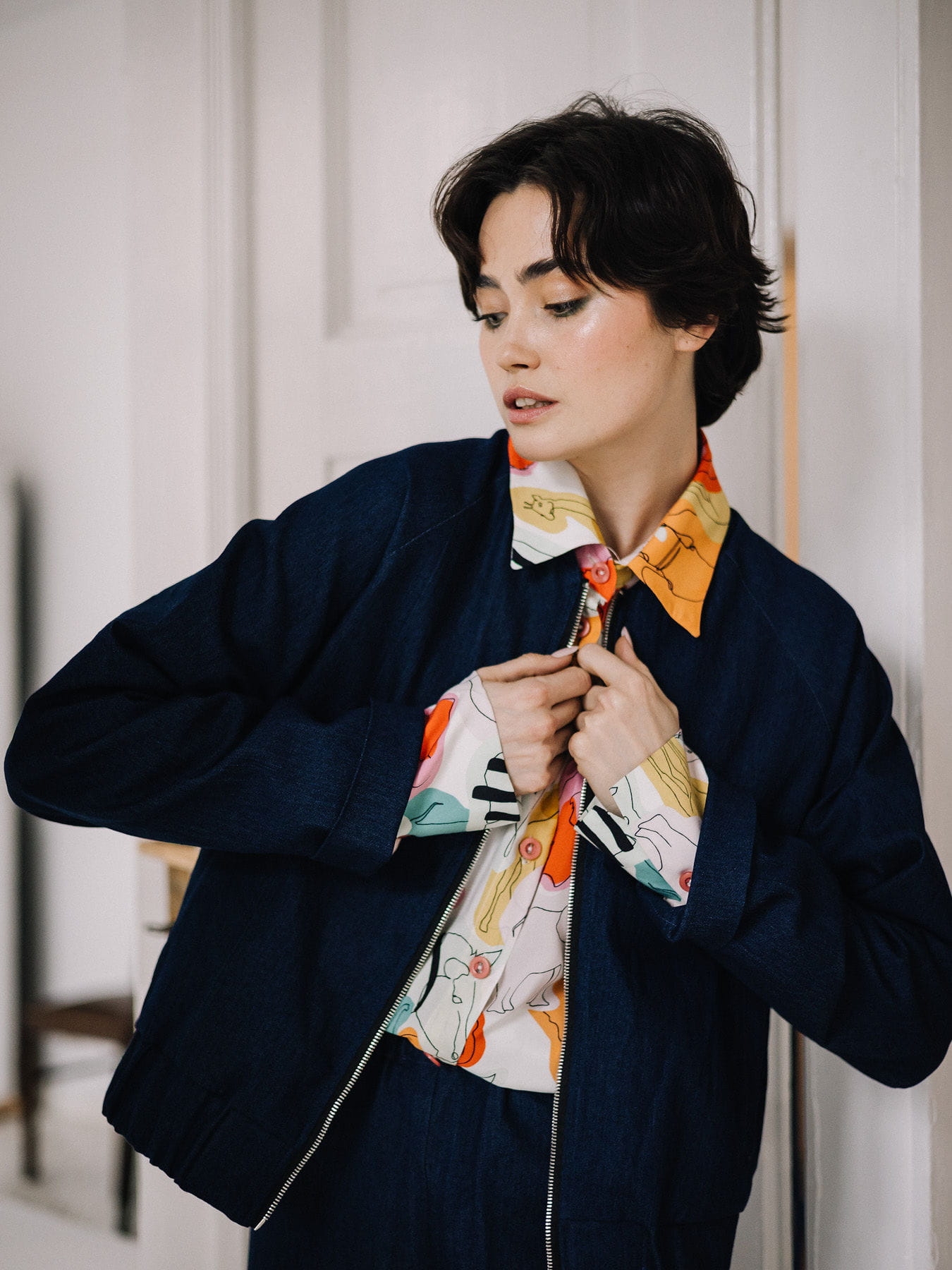 Bomberka Frida Blue Jeans