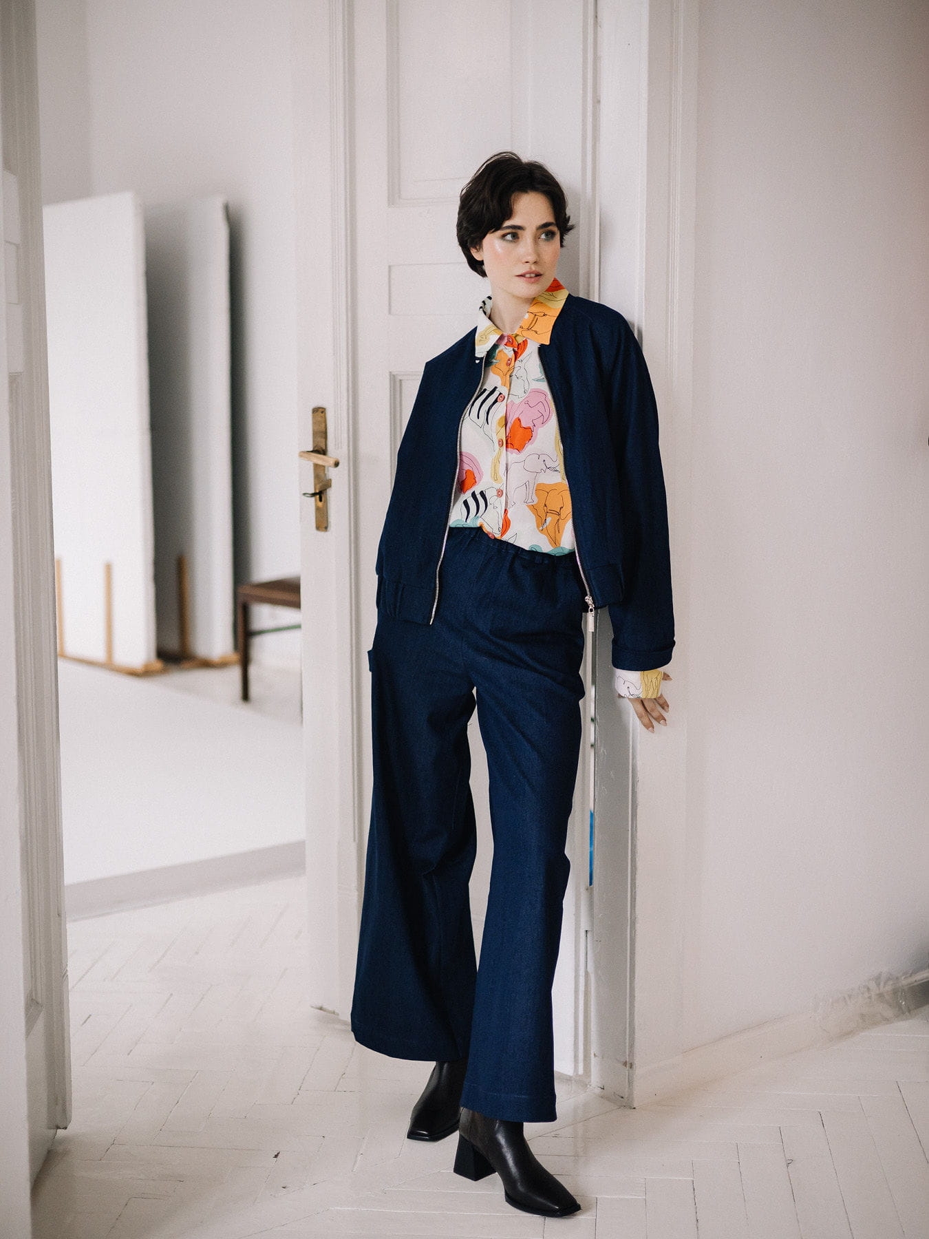 Bomberka Frida Blue Jeans