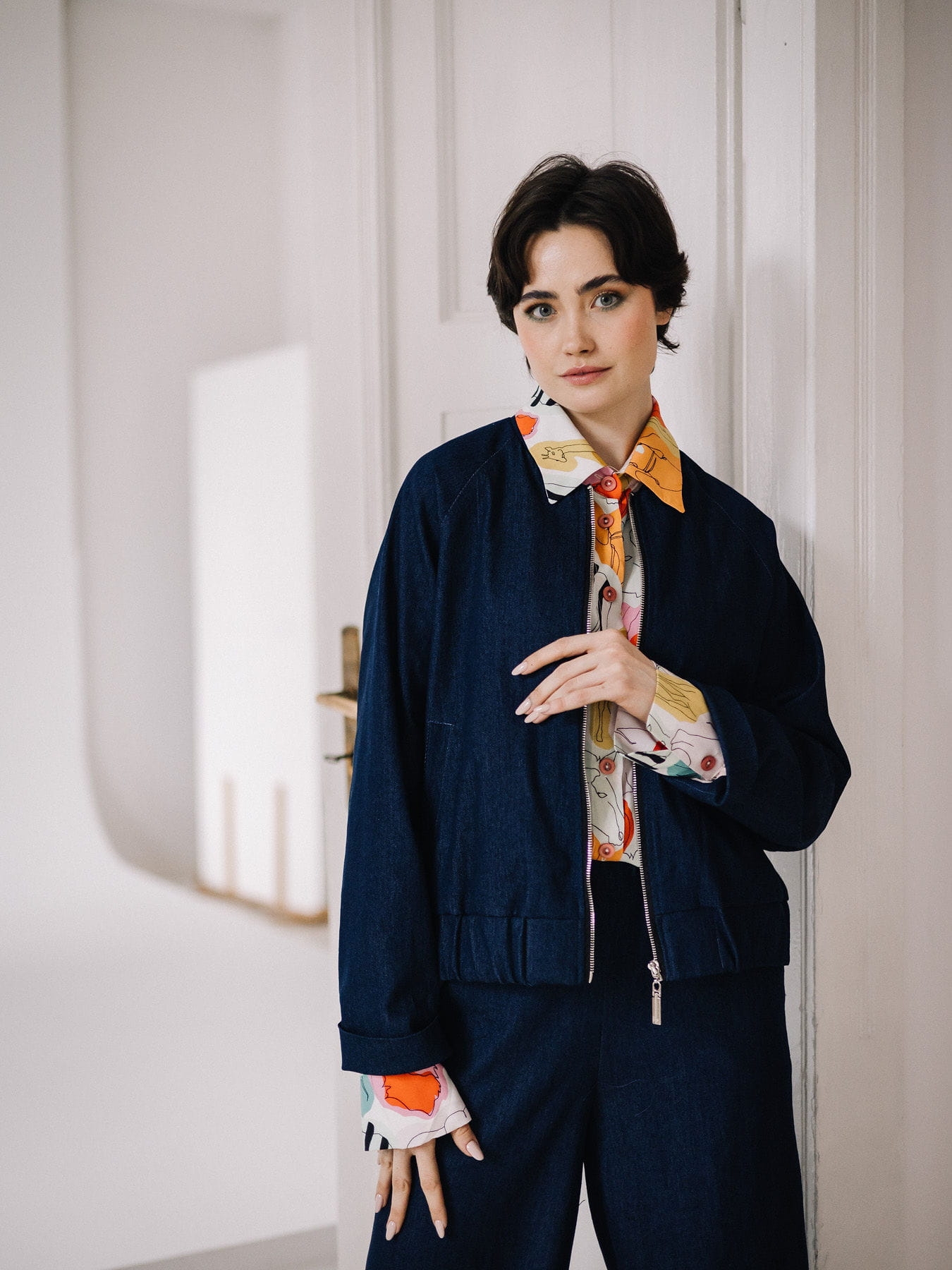 Bomberka Frida Blue Jeans