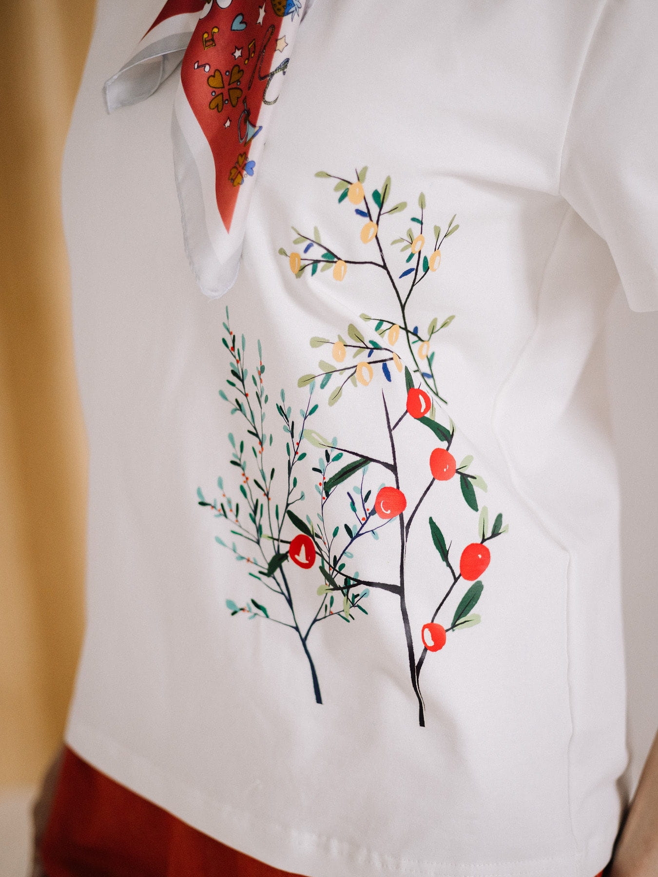 T-shirt FLOW - Citrus White