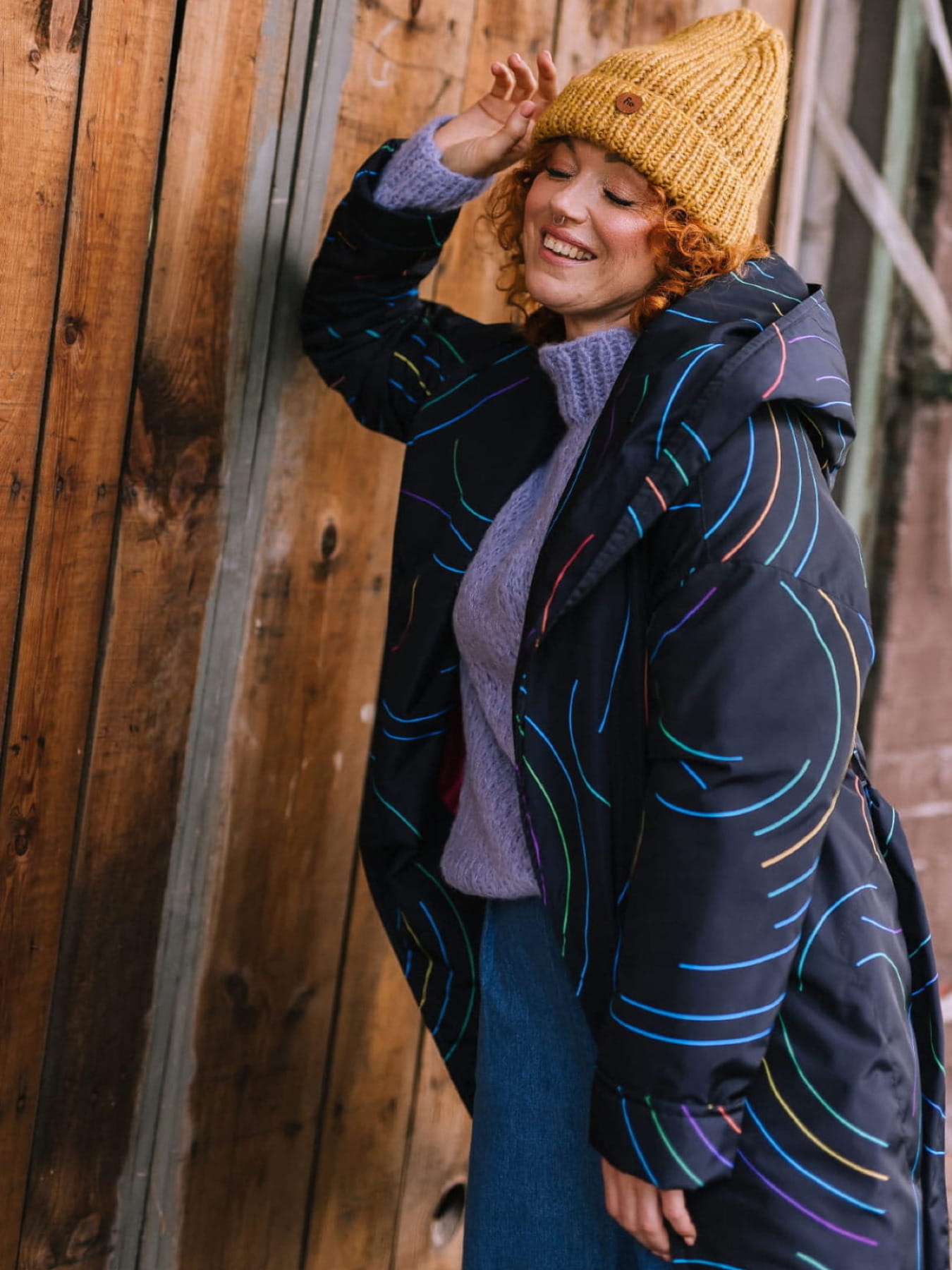 Ocieplany płaszcz "Hoodie Uno