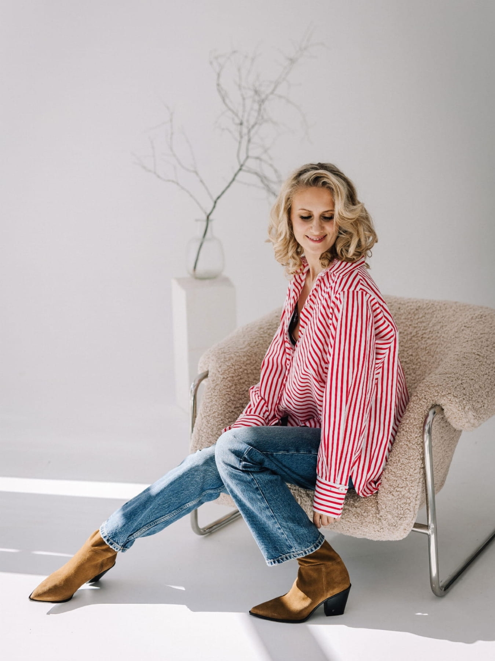 Naturalna koszula Bawełniana Mila | 100% bawełniany