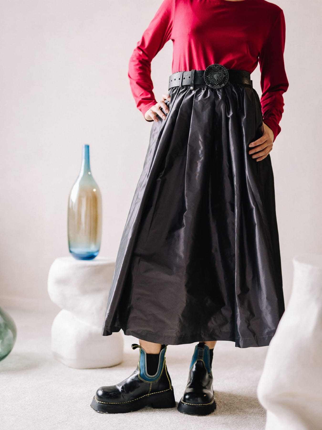 Spódnica Tafta - Perła