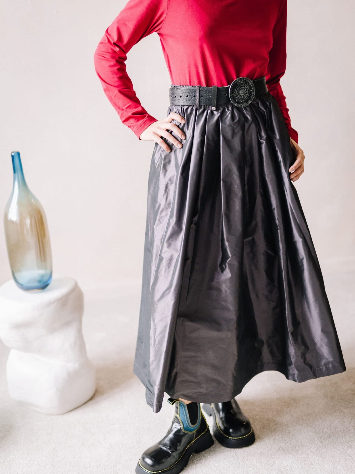 Spódnica Tafta - Perła