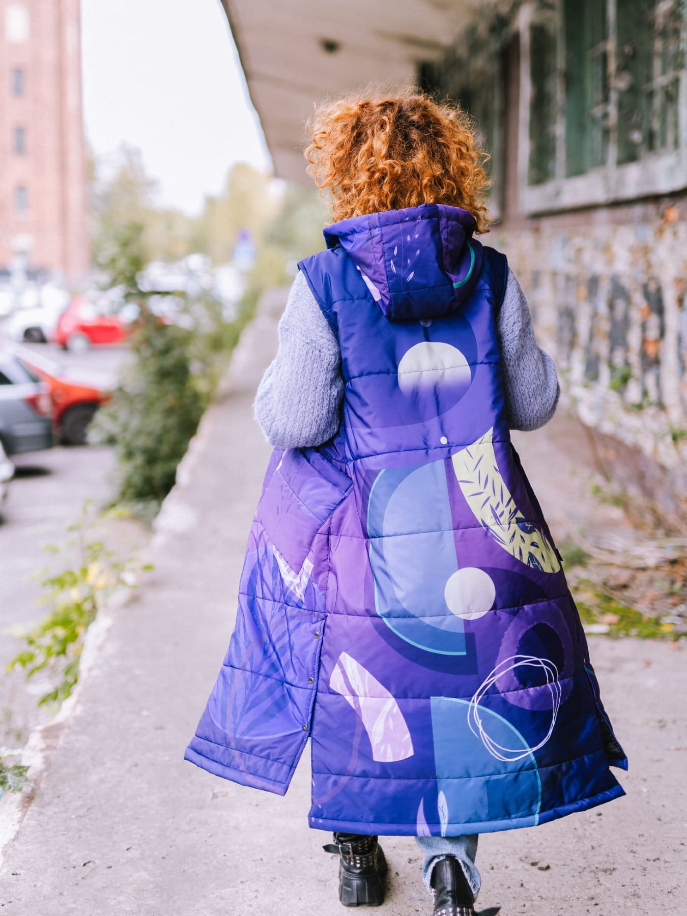 Długa Kamizelka pikowana - Cosmos