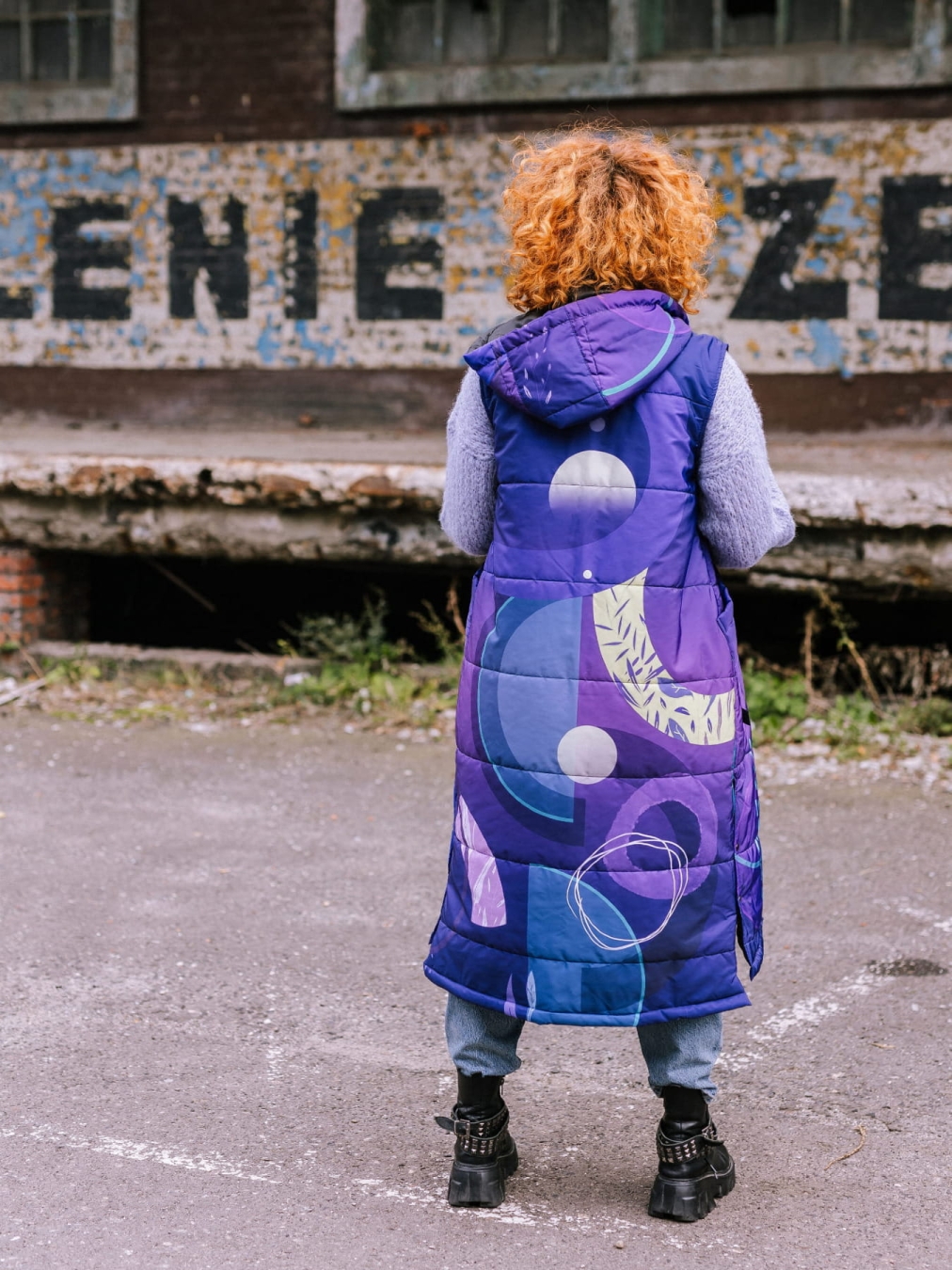 Długa Kamizelka pikowana - Cosmos