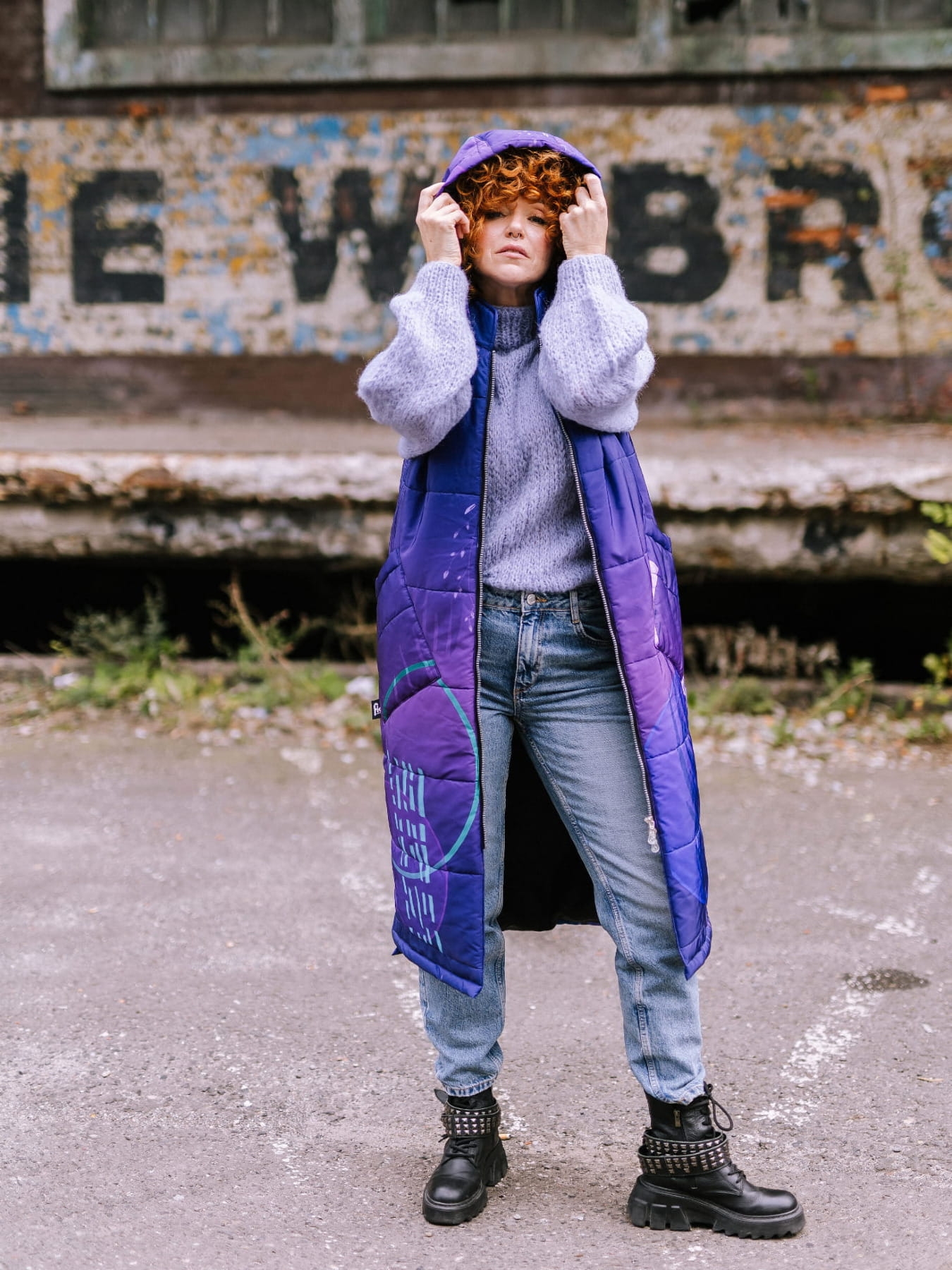 Długa Kamizelka pikowana - Cosmos