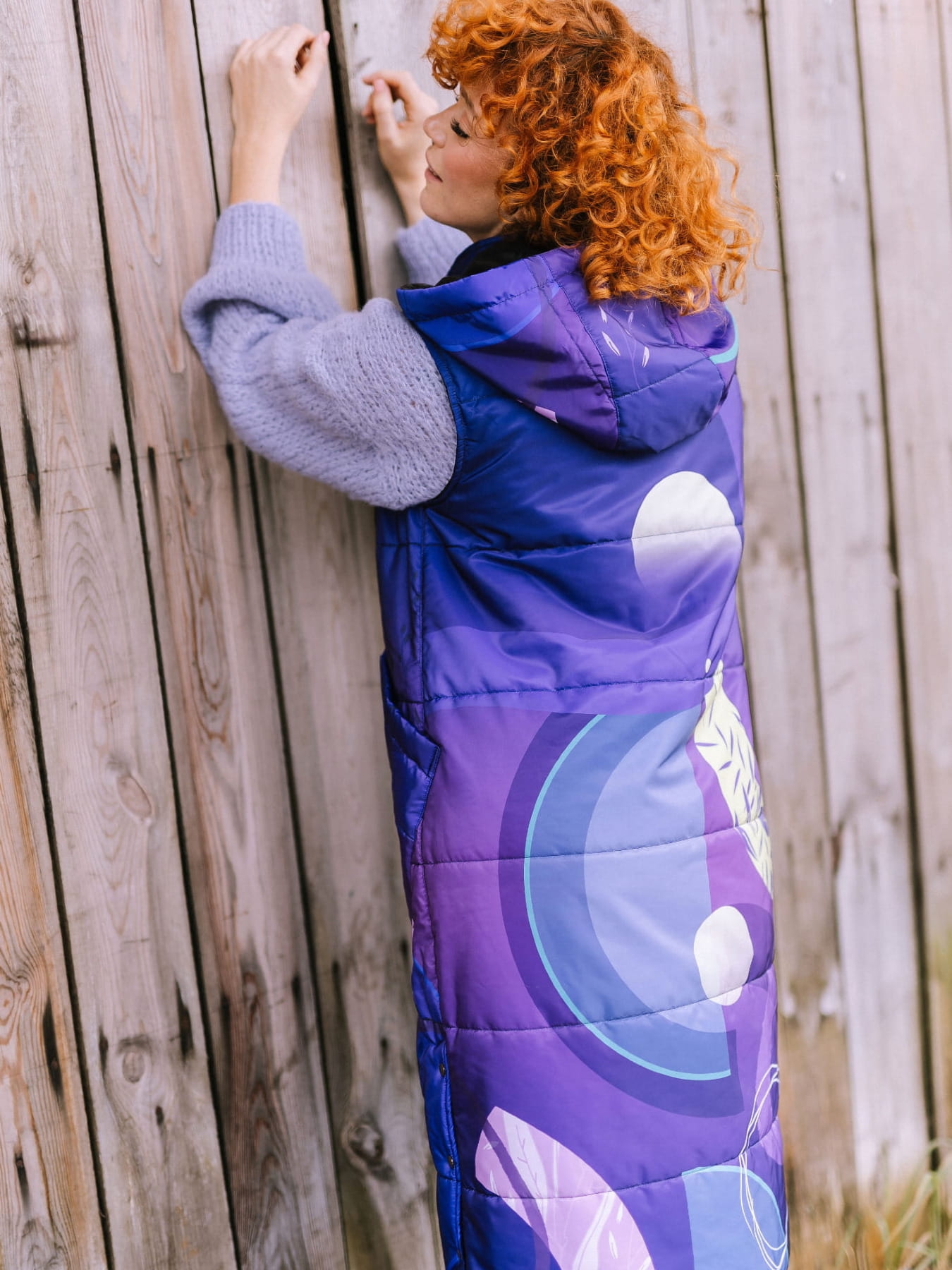 Długa Kamizelka pikowana - Cosmos