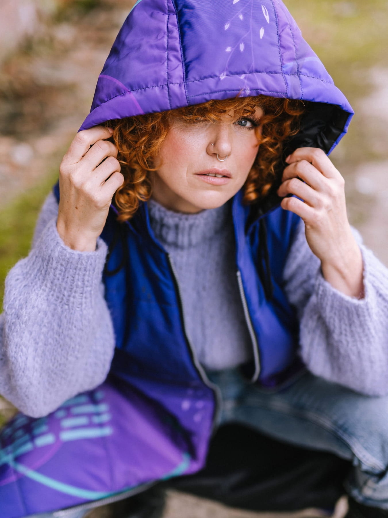 Długa Kamizelka pikowana - Cosmos