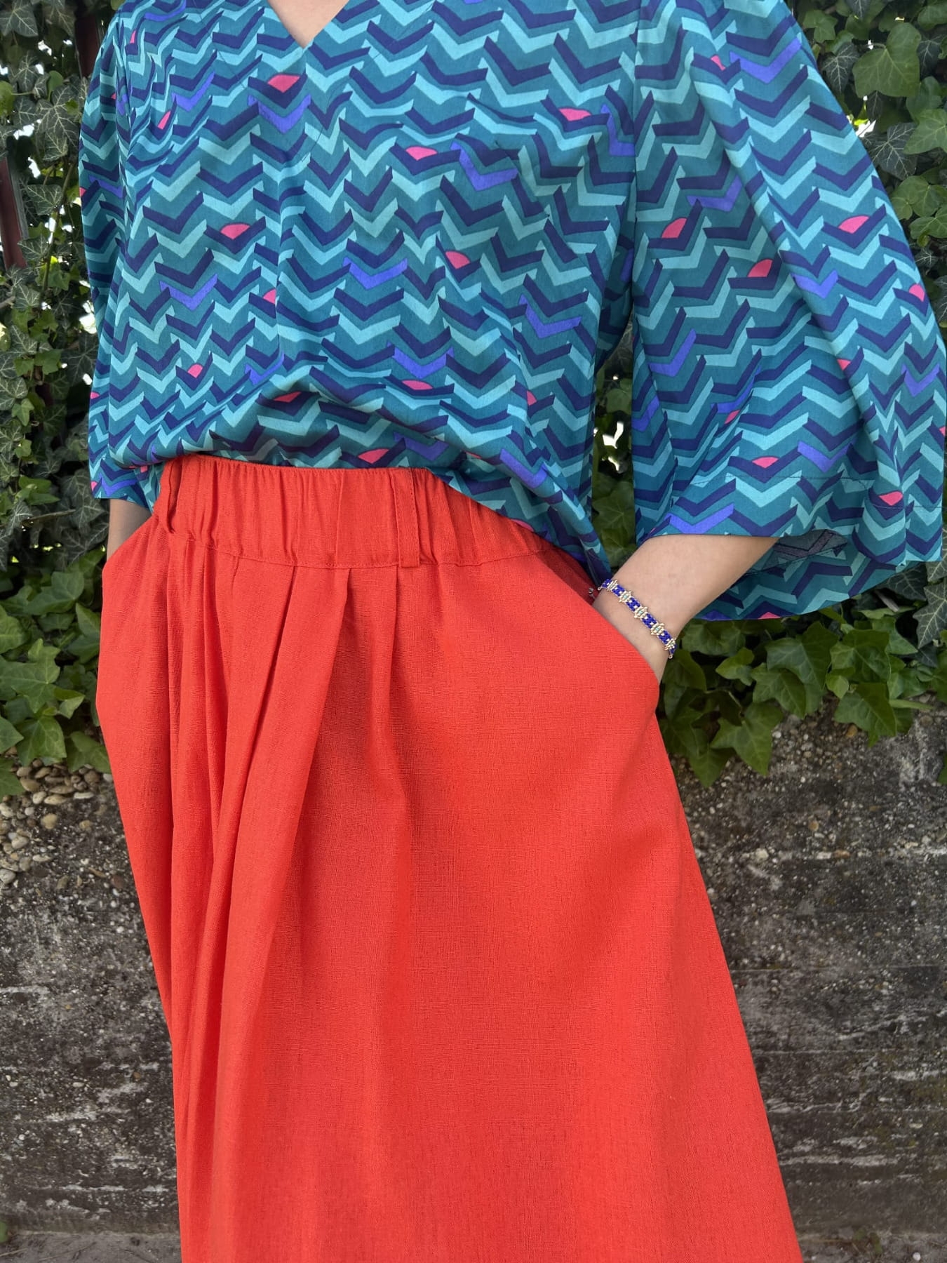 SPÓDNICA- ROJA VIVA