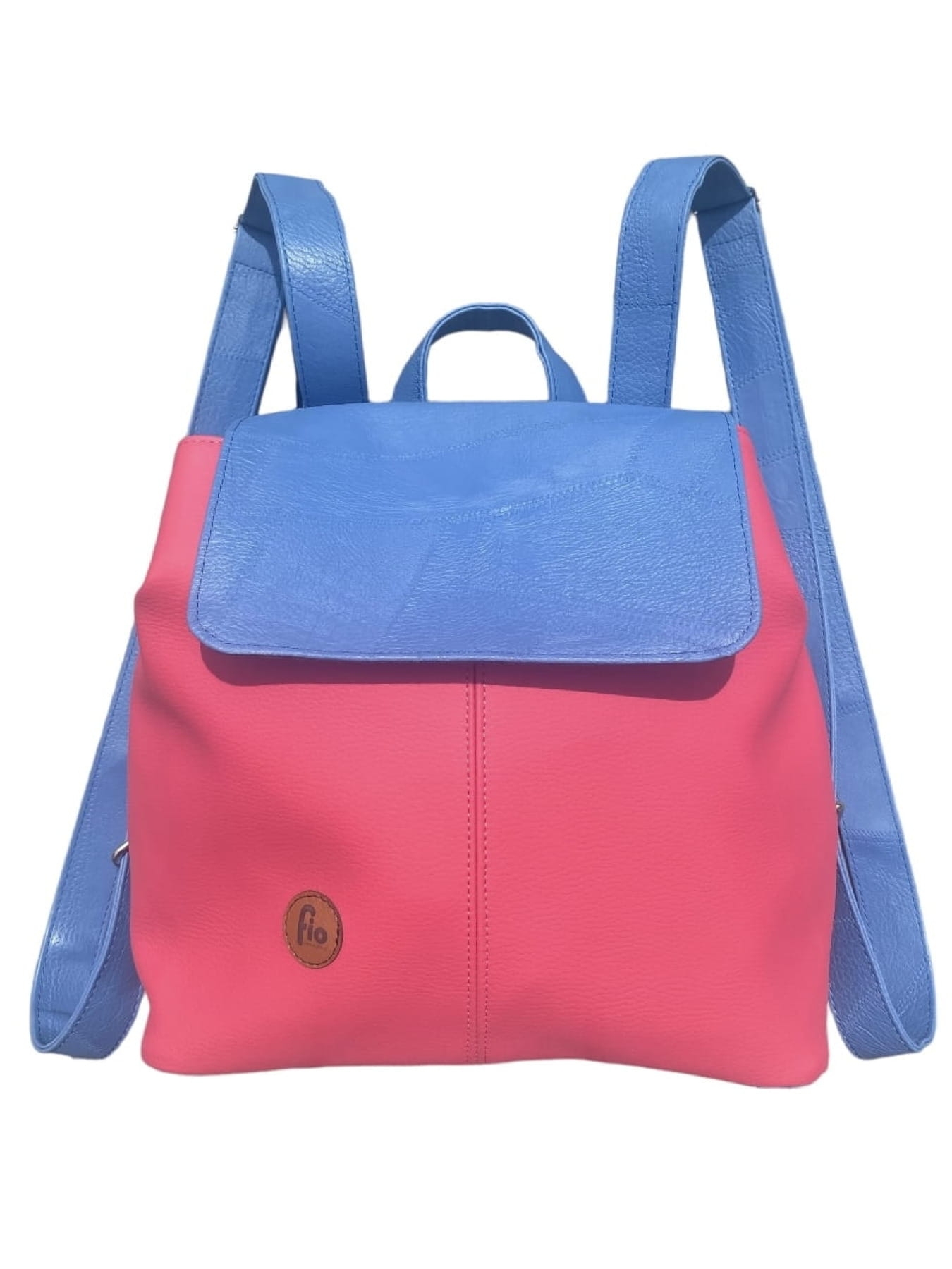 Różowy Plecak Miejski z Eco Skóry Pracownia FIO