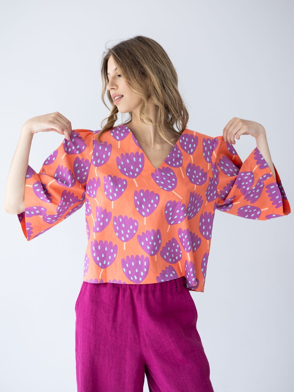 BLUZKA MONA BRZOSKWINIA