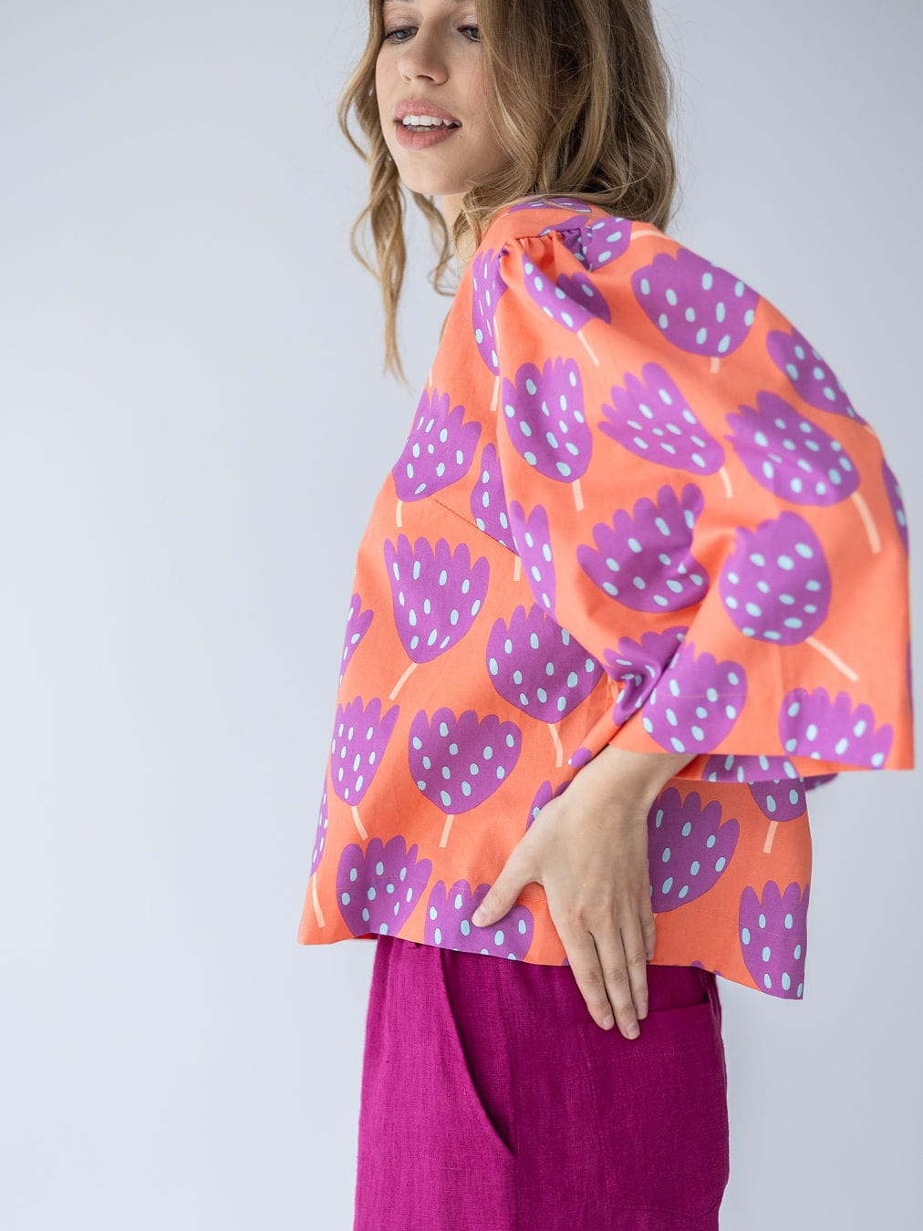 BLUZKA MONA BRZOSKWINIA