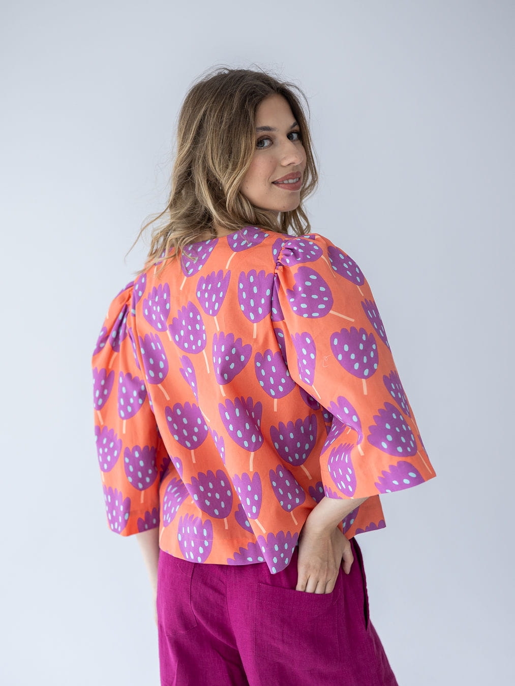 BLUZKA MONA BRZOSKWINIA