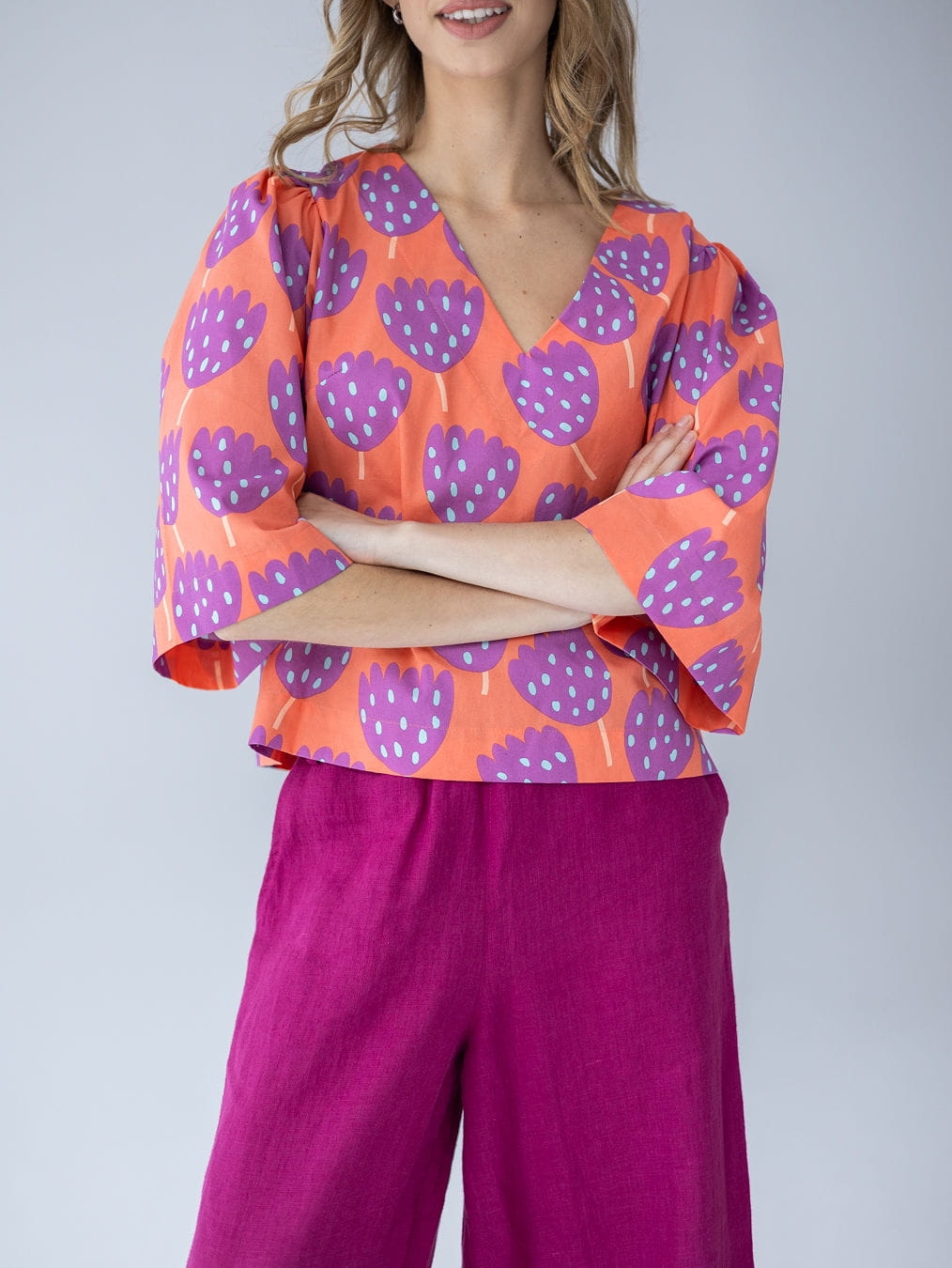 BLUZKA MONA BRZOSKWINIA