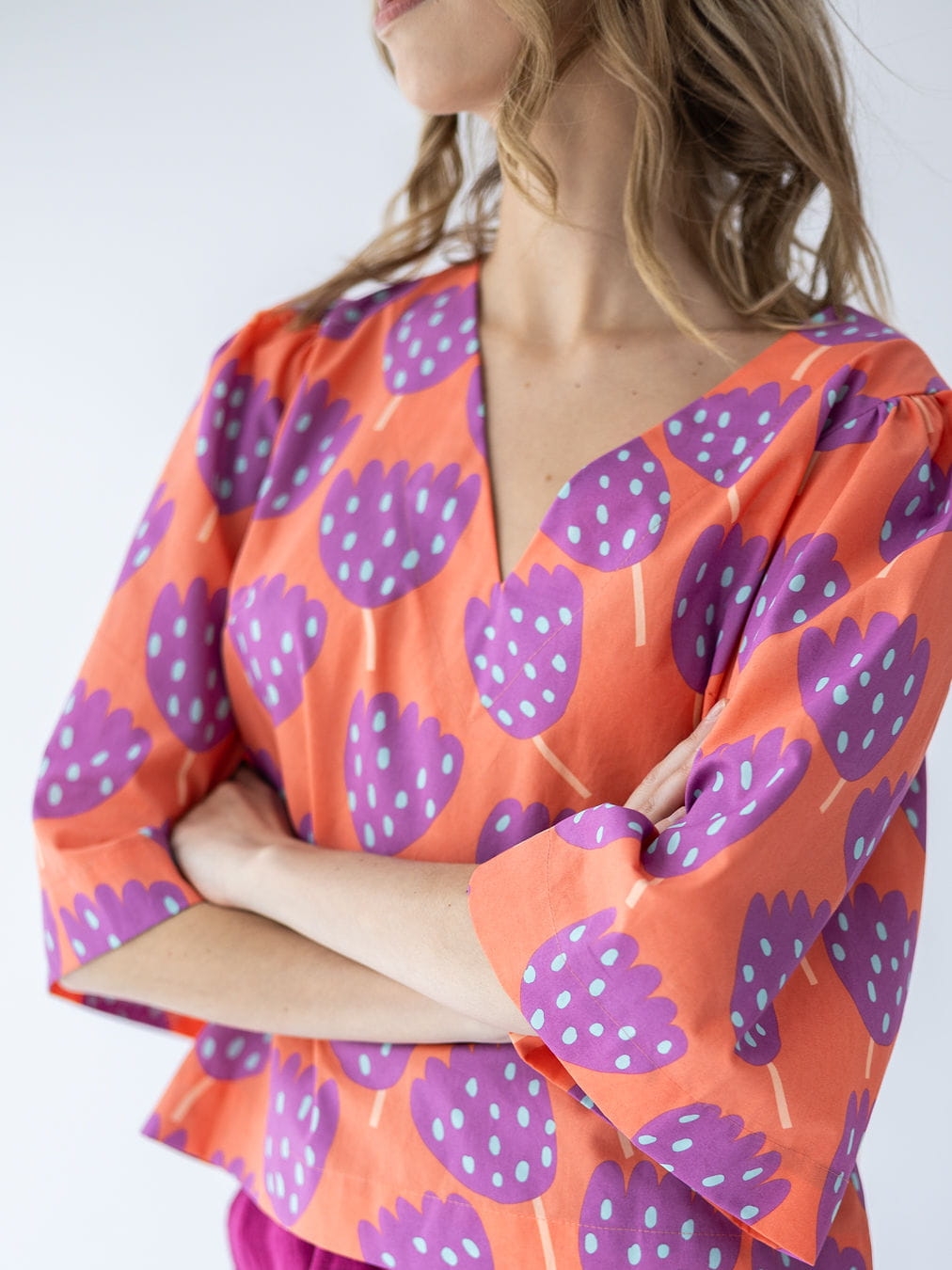 BLUZKA MONA BRZOSKWINIA