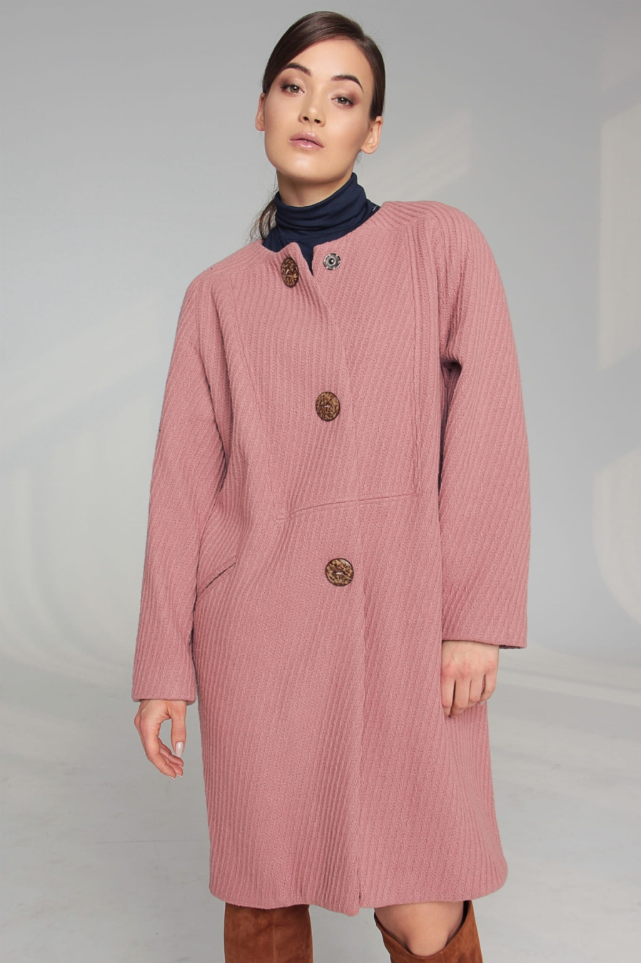 PŁASZCZ ROSE-PUDROWY RÓŻ