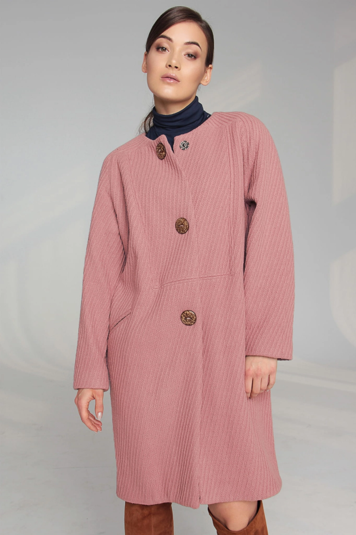 PŁASZCZ ROSE-PUDROWY RÓŻ